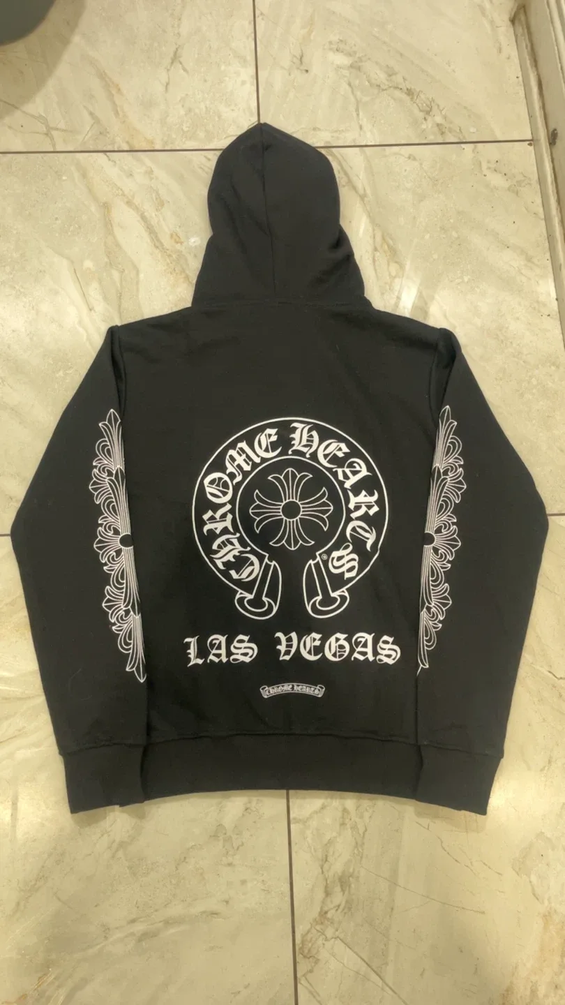 Chrome Hearts Black Zip-Up Hoodie image indicator(7)