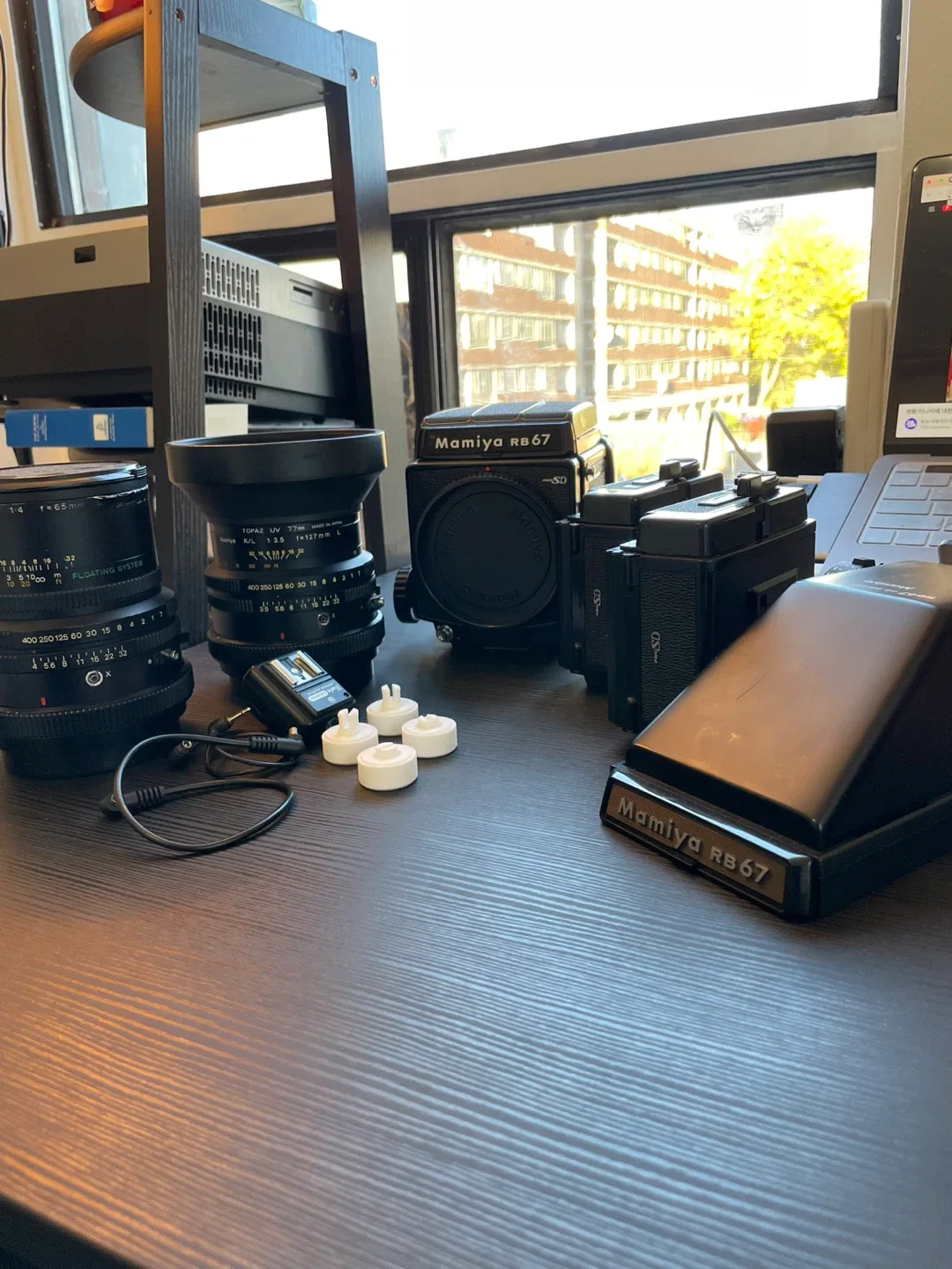 Mamiya RB67 pro sd Camera with 2 Lenses + Prism finder thumbnail