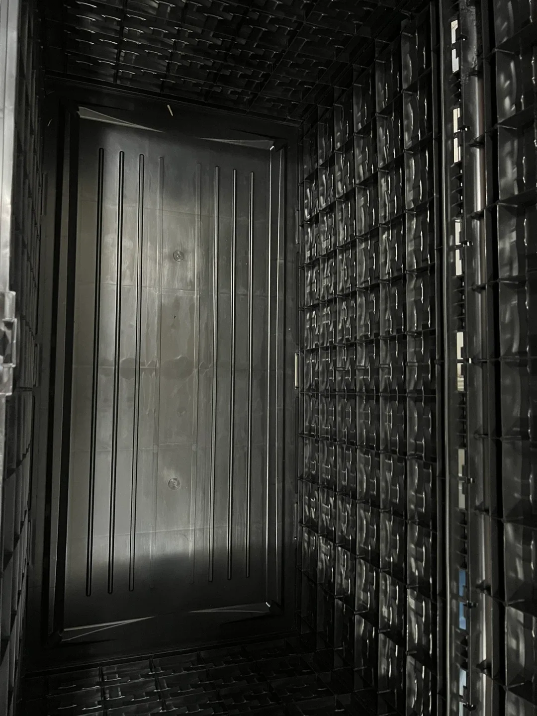 Black Resin Wicker Storage Box 80 gallons