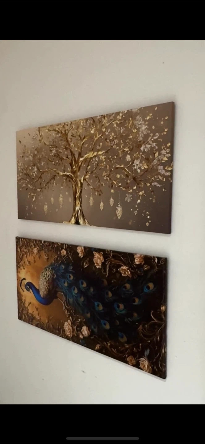Two Canvas Wall Art Paintings