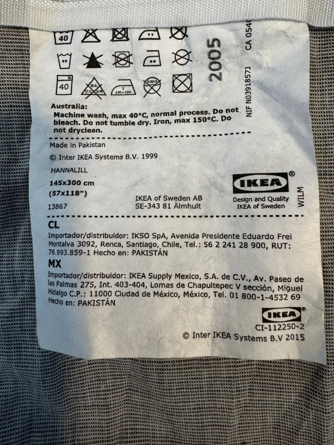 IKEA HANNALILL Curtains 57x115 inches image indicator(3)