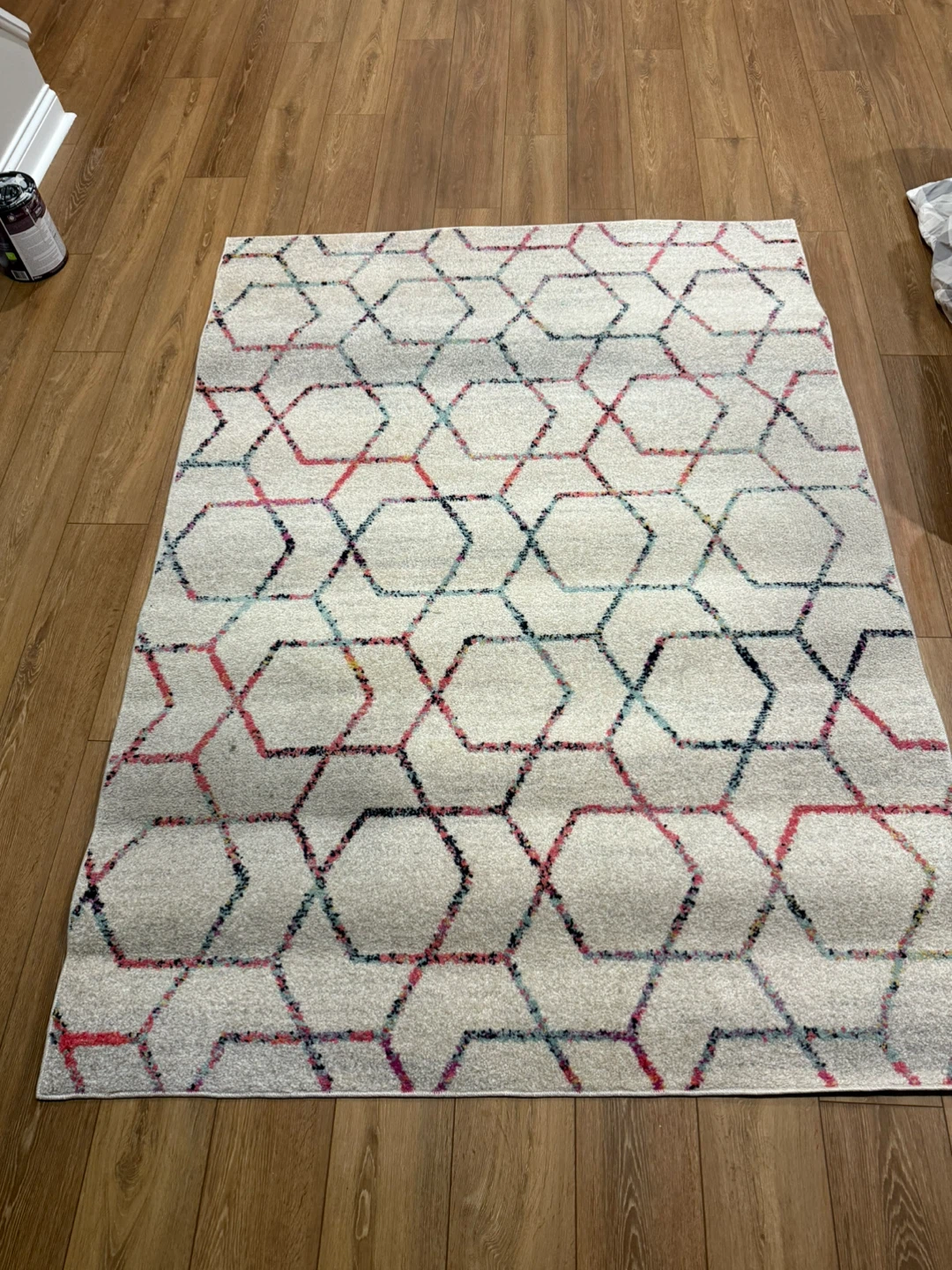 Geometric Pattern Area Rug 5x7