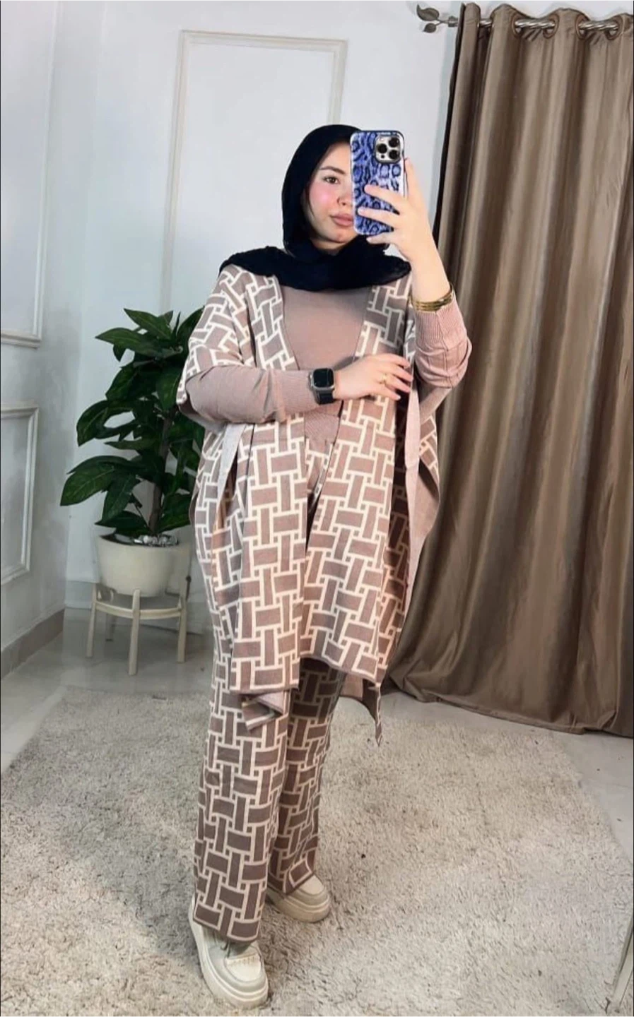 Women's cardigan pants set Outfit