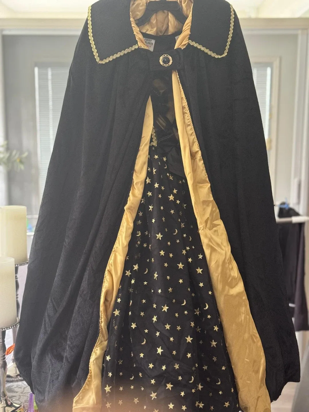 Girl's Witch Costume - Dress, Cape, Hat image indicator(2)
