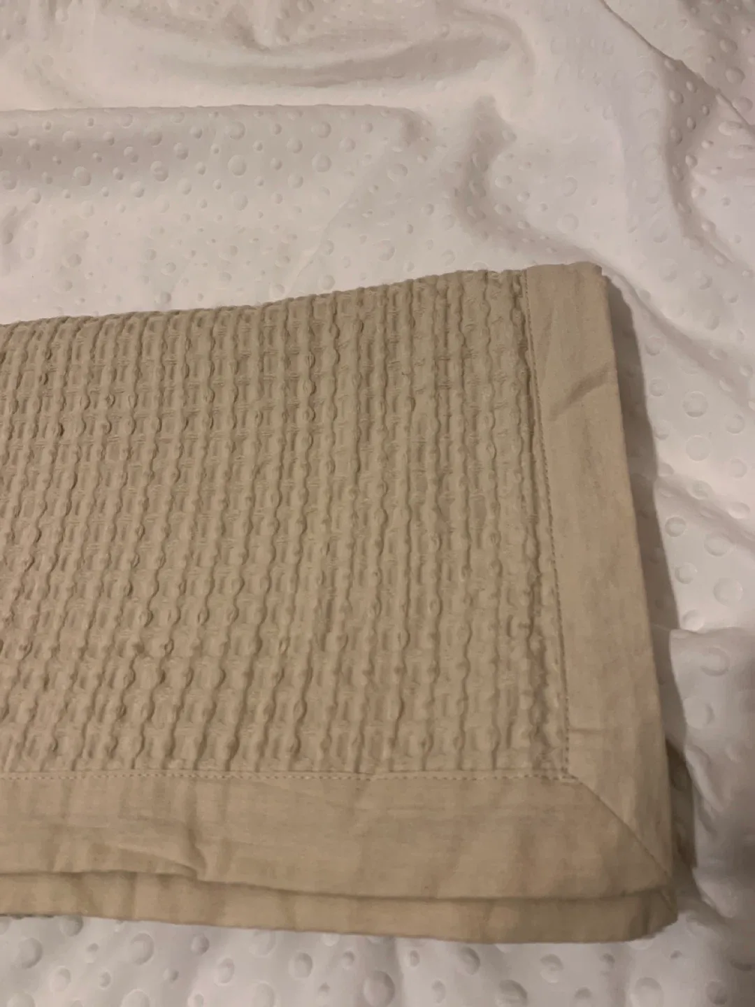 2 King Size Textured Beige Pillow covers image indicator(3)