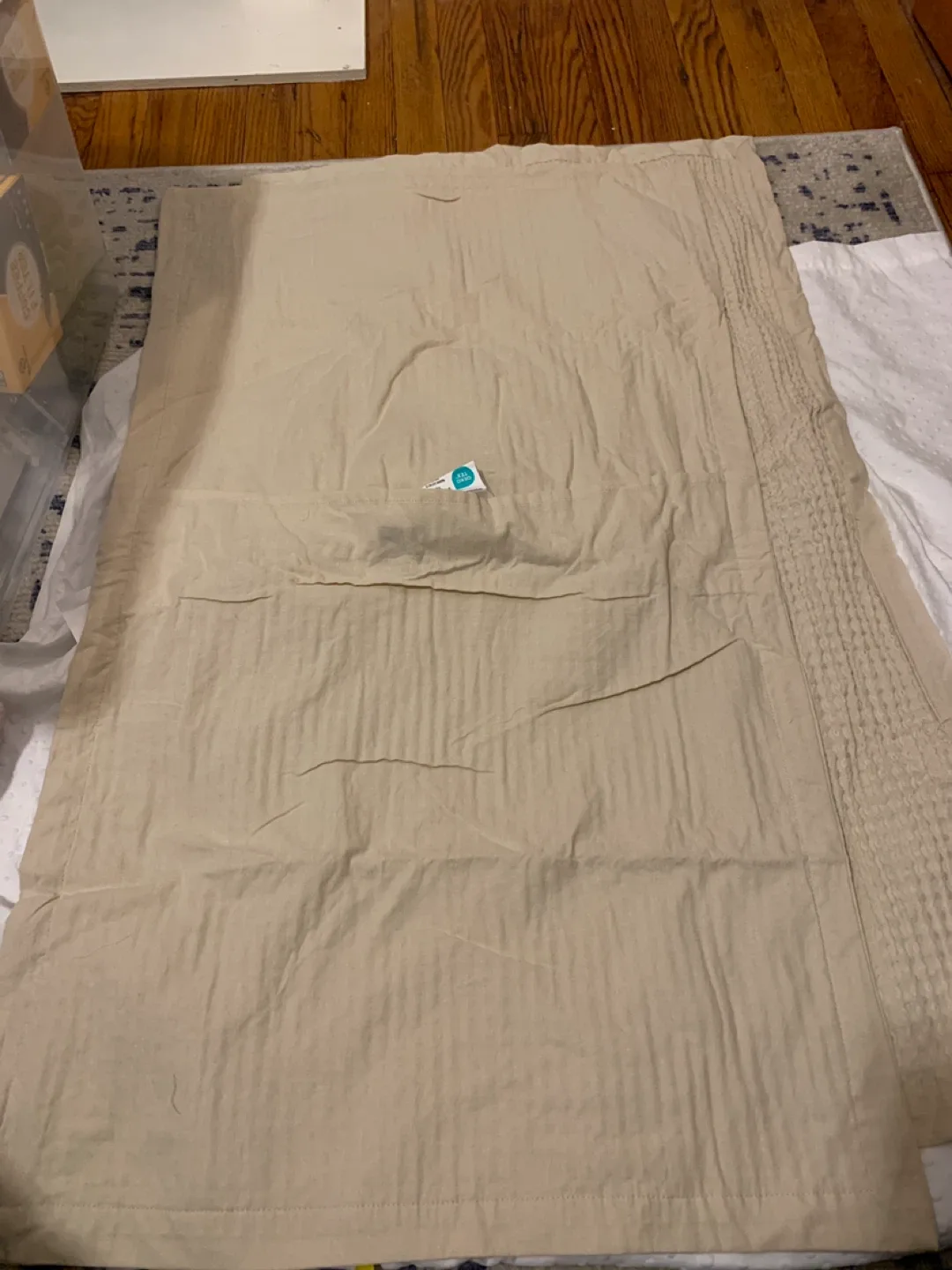 2 King Size Textured Beige Pillow covers image indicator(2)