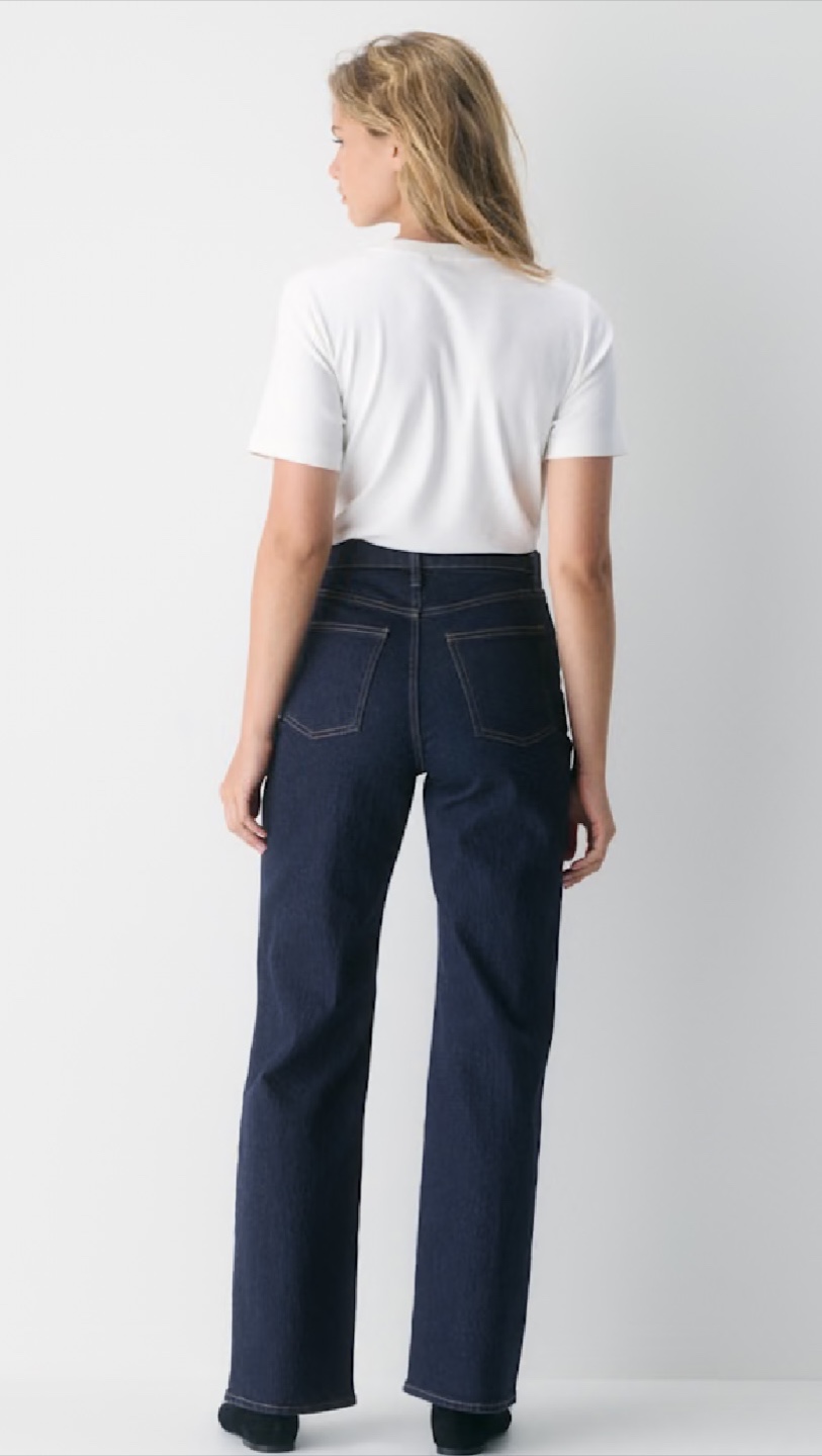 Denim Forum Remy Wide Curvy High Waist Jeans - Size 29 - photo 2