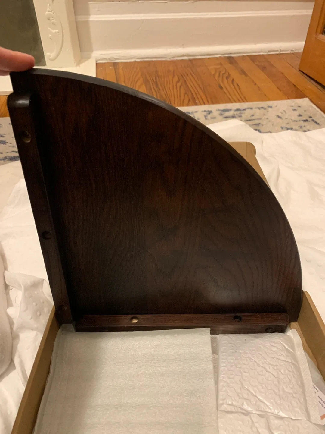 New 12-inch Corner Shelf - Living Room/Office image indicator(3)