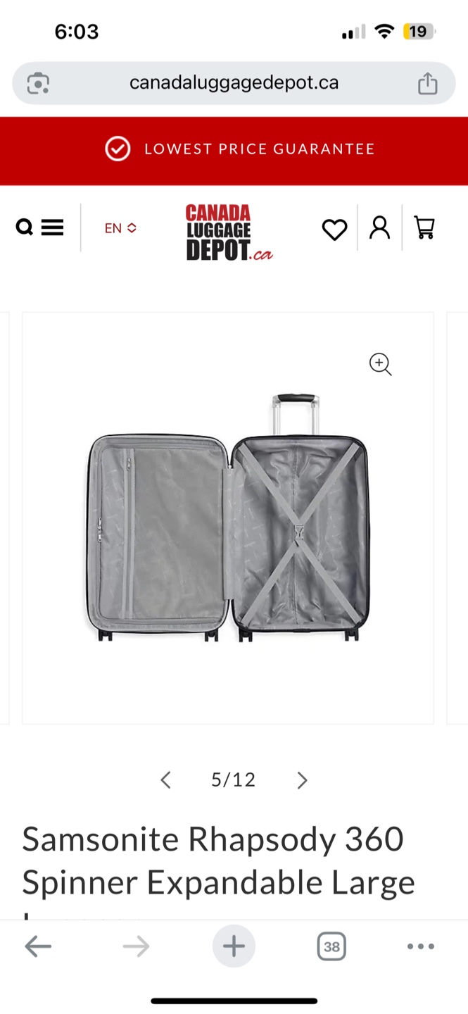 NEW 28" Samsonite Rhapsody 360 Spinner Expandable Large Suitcase - photo 4