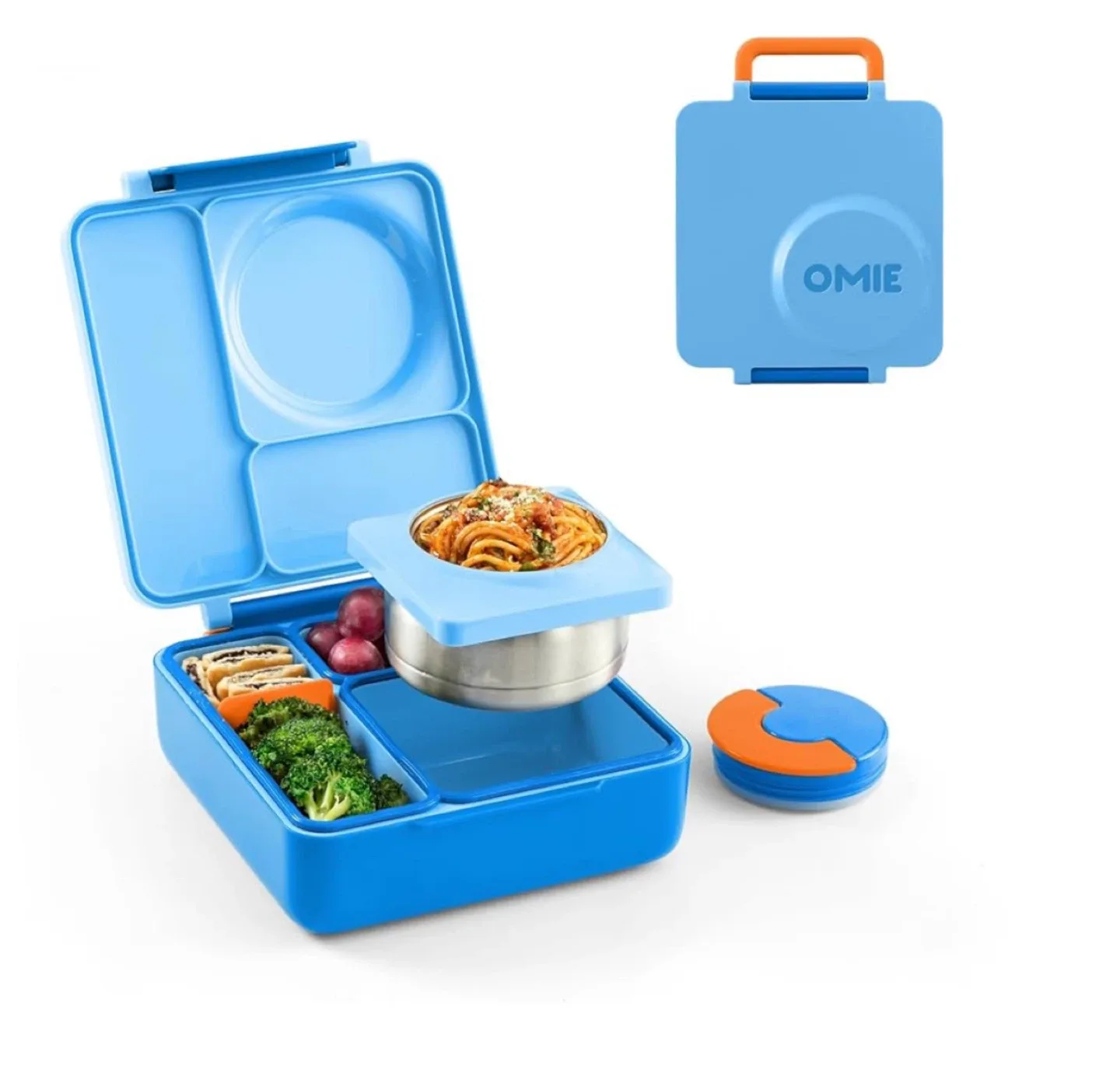 OmieBox Blue Bento Lunch Box thumbnail