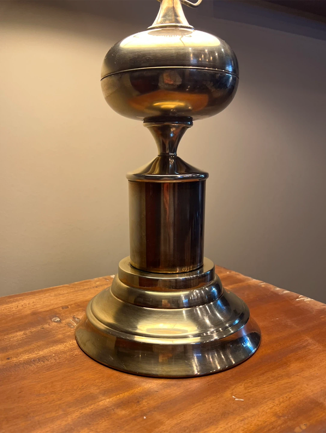 Vintage Hurricane Brass Lamp - photo 3
