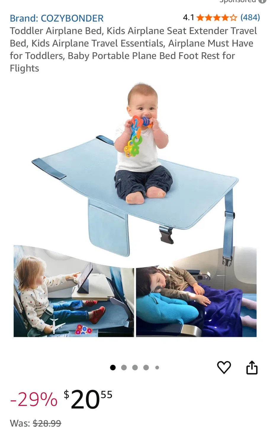 Cozybonder Toddler Airplane Bed thumbnail