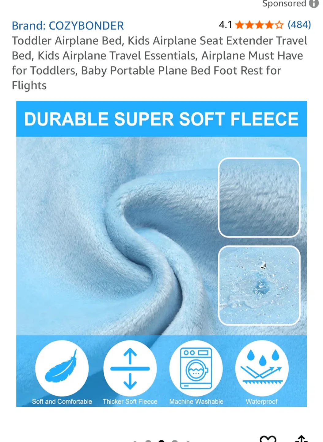 Cozybonder Toddler Airplane Bed image indicator(3)