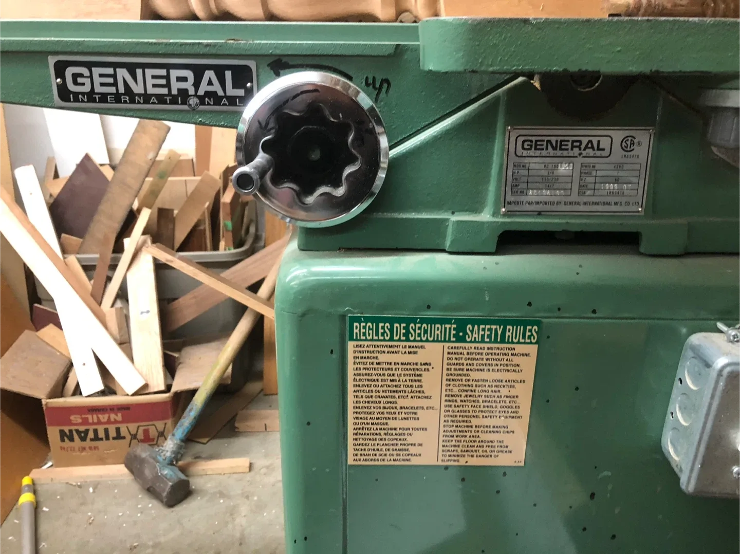 🪚 General 6” Jointer - Heavy-Duty Woodworking Tool (edmonton) image indicator(2)
