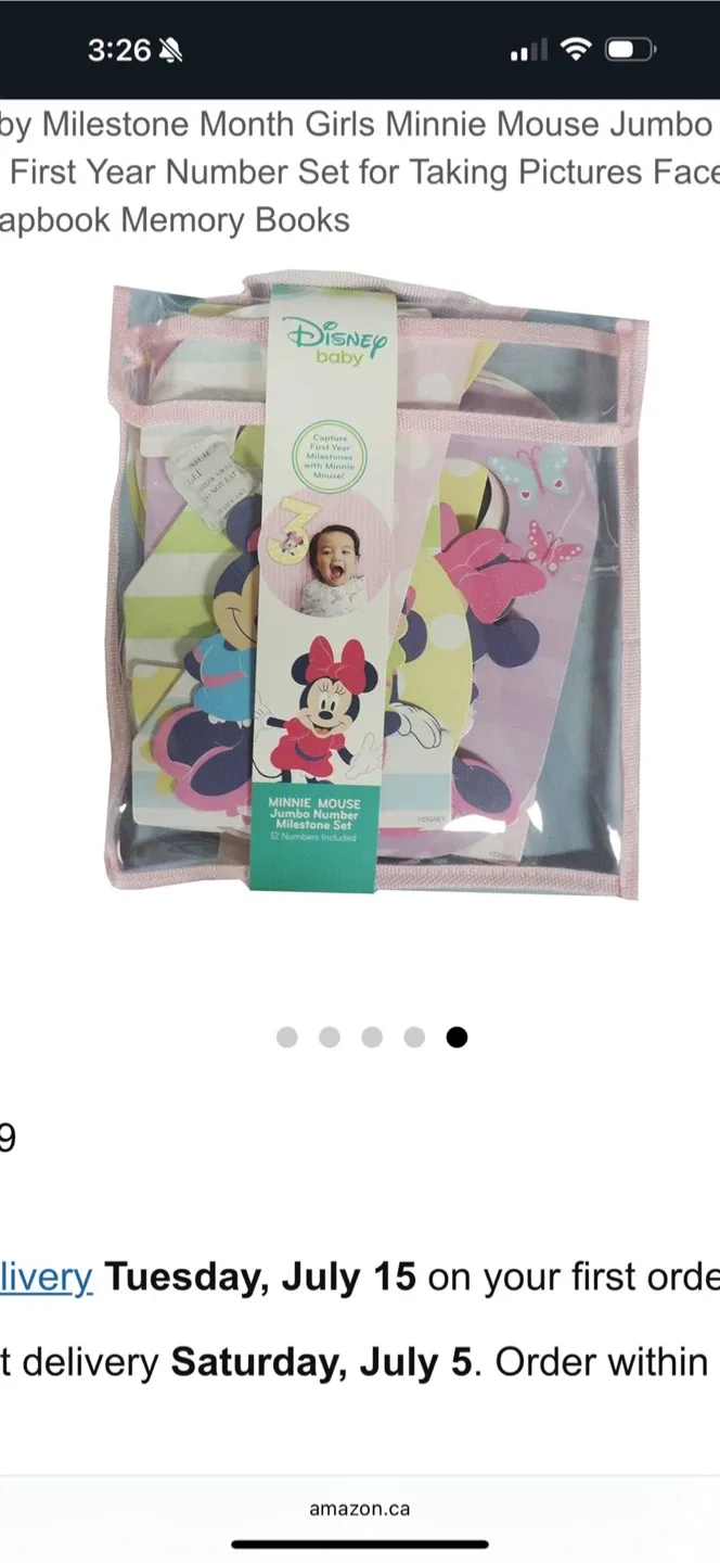 Disney Baby Minnie Mouse Milestone Set image indicator(2)