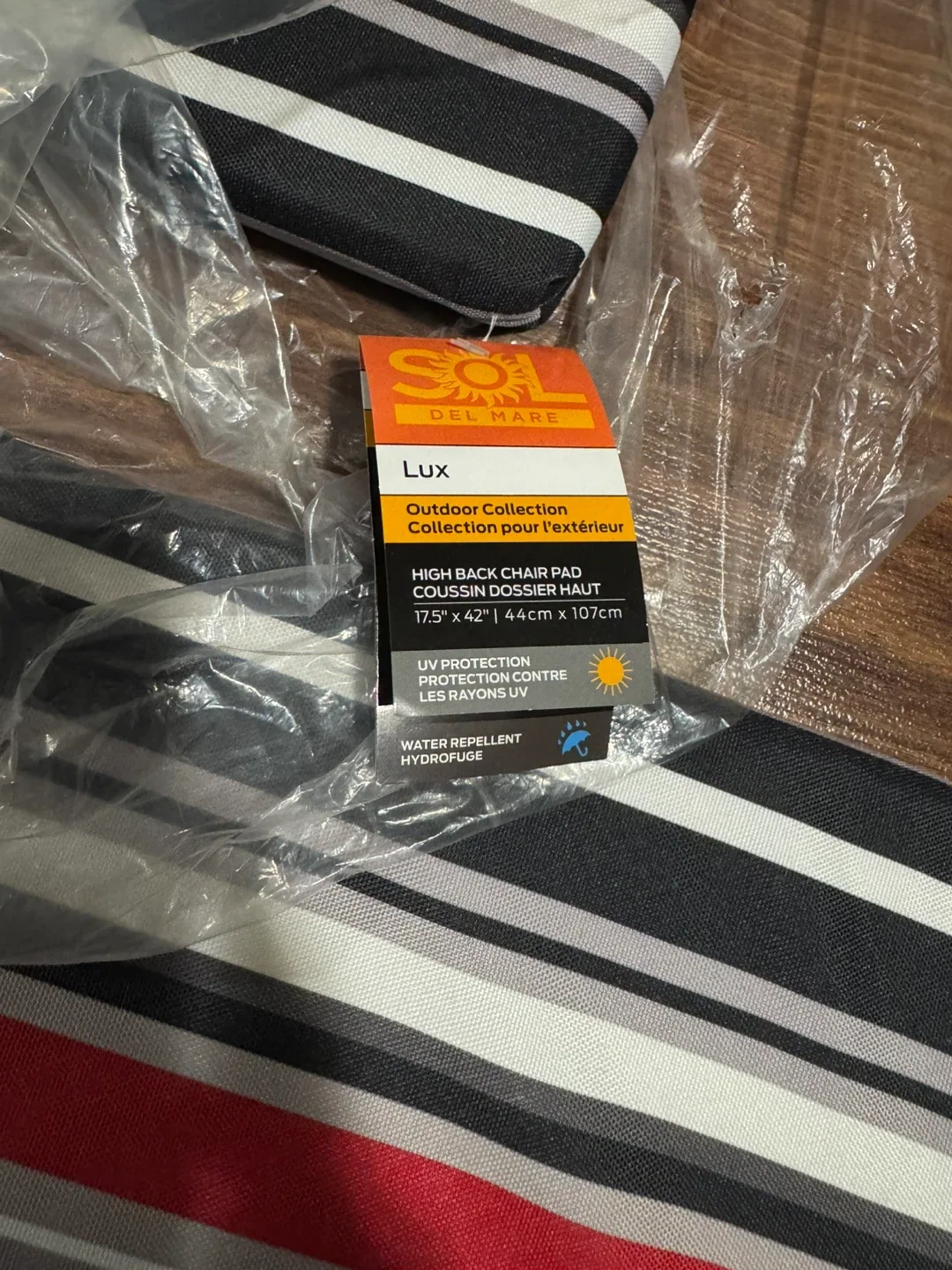 brand new outdoor chair cushions pad 17.5” x 42” image indicator(2)