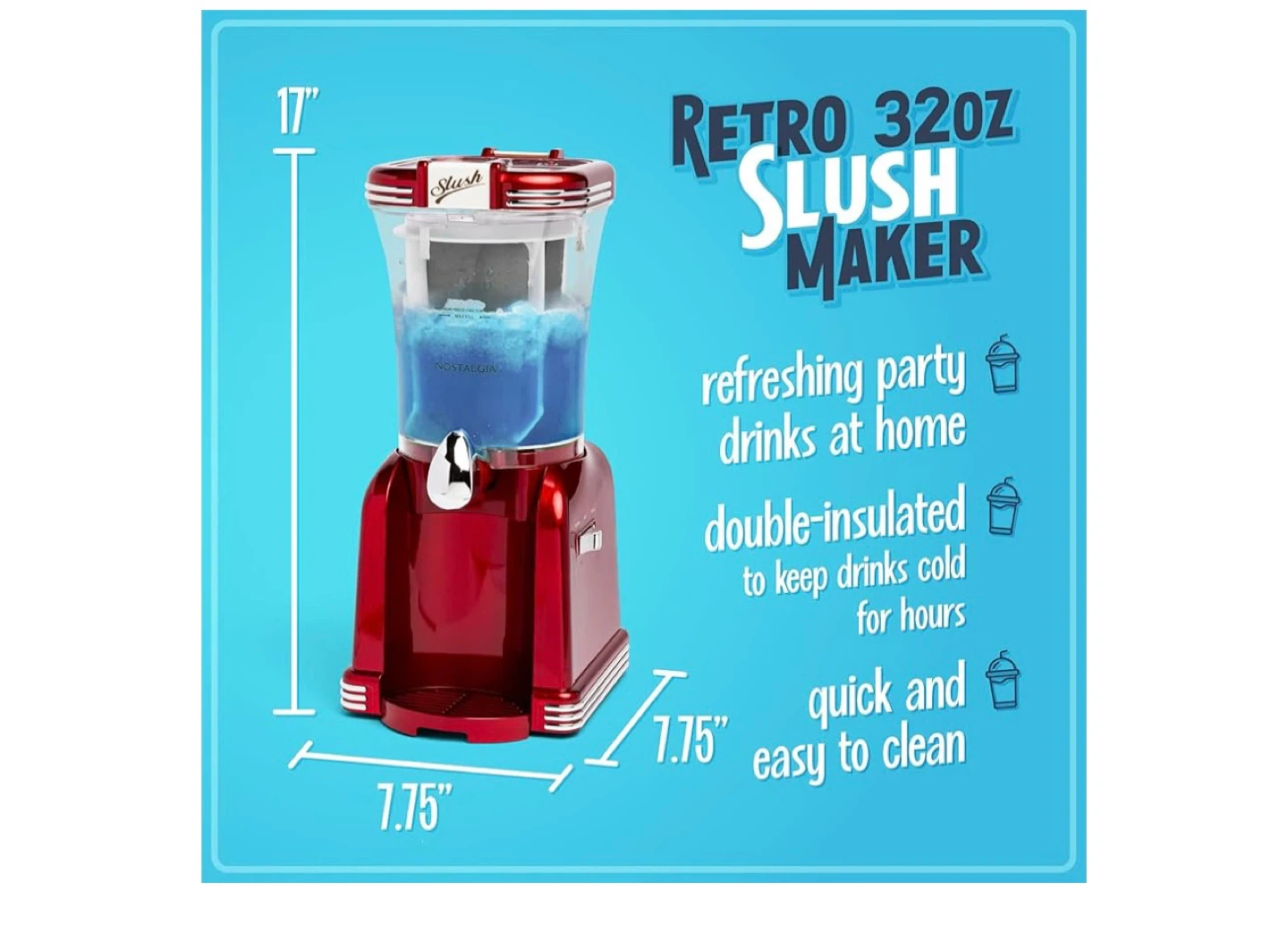 Nostalgia Retro 32oz Slush Maker - photo 2