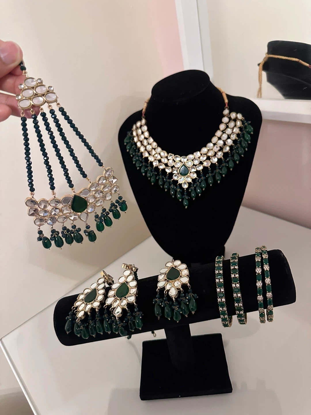 Emerald Green Jewellery Set