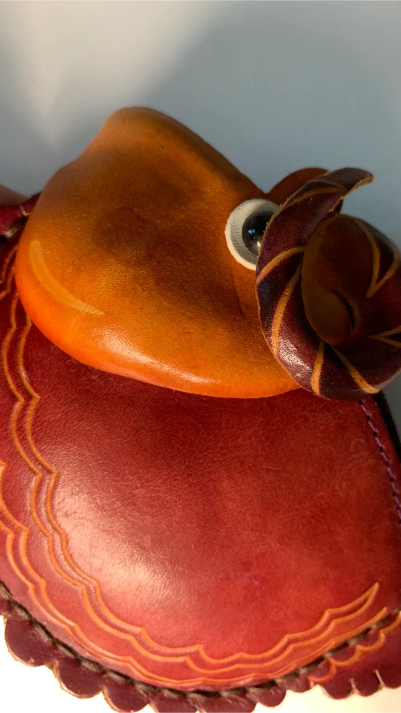 Unique Handmade Leather Sheep Coin Purse image indicator(6)