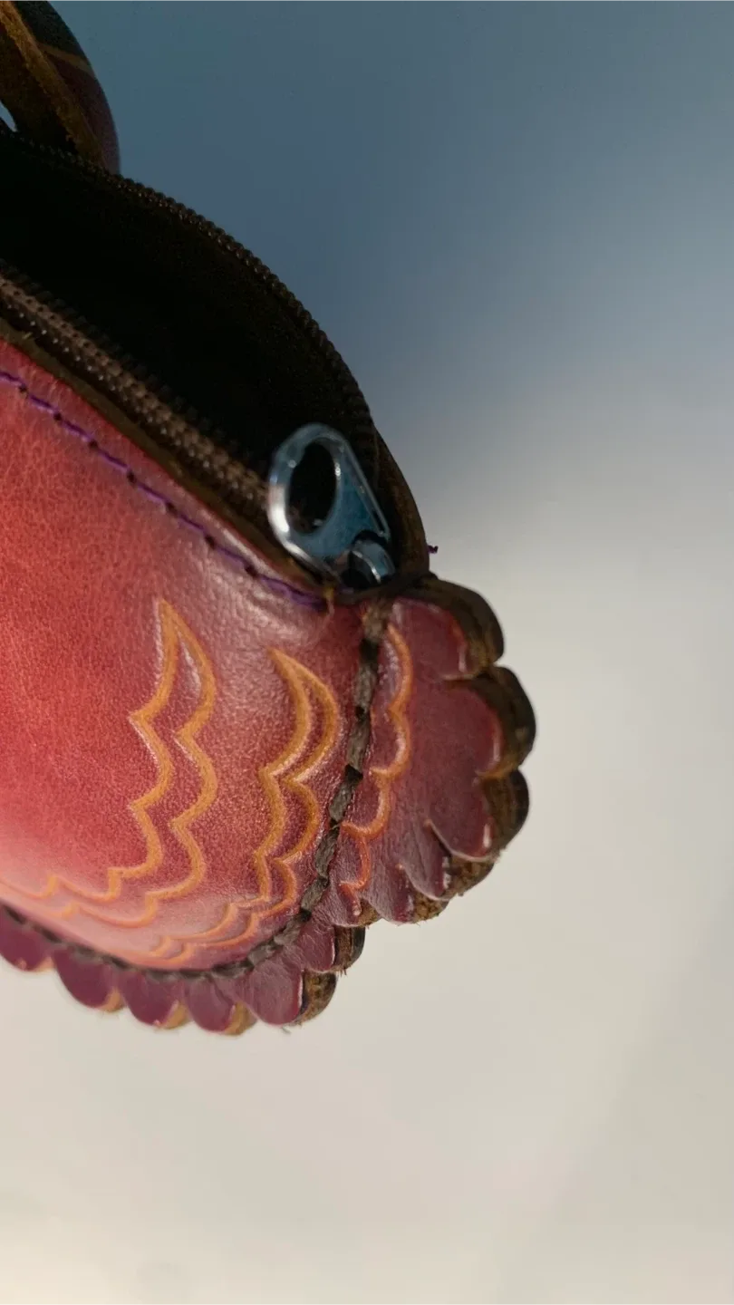 Unique Handmade Leather Sheep Coin Purse image indicator(5)