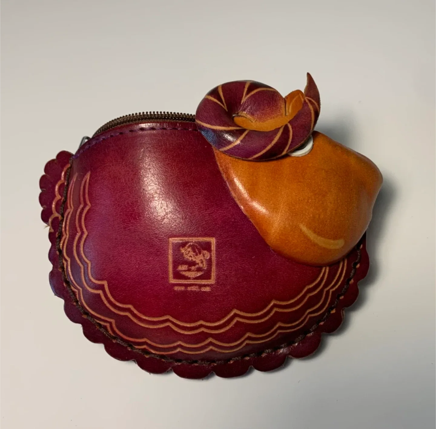 Unique Handmade Leather Sheep Coin Purse image indicator(2)