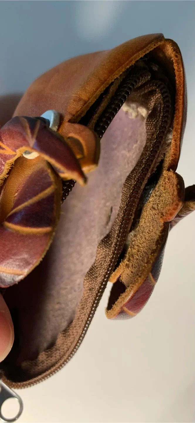 Unique Handmade Leather Sheep Coin Purse image indicator(7)