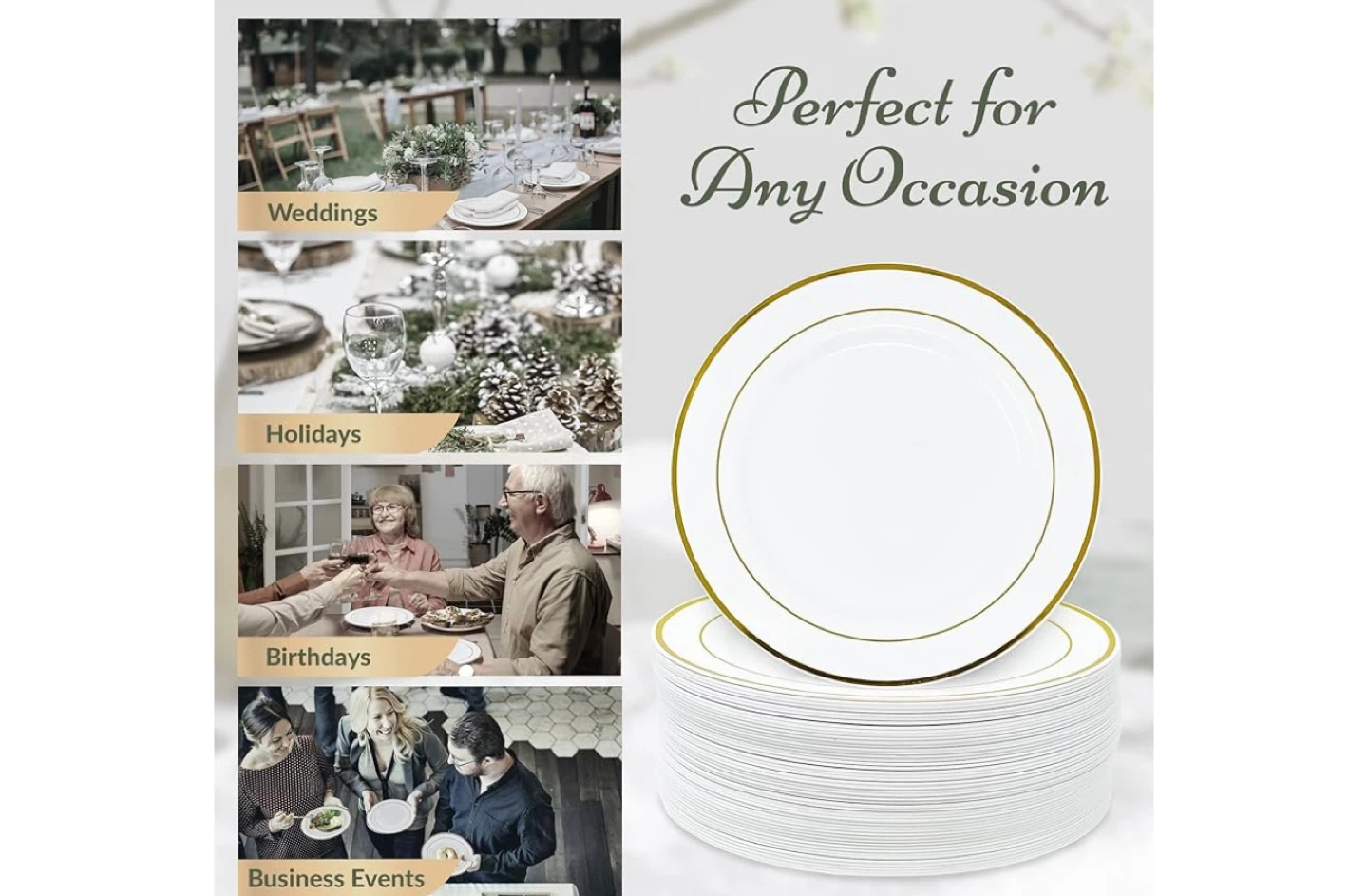 Large Dinner Plates - 10.25" 110 Pack - photo 2