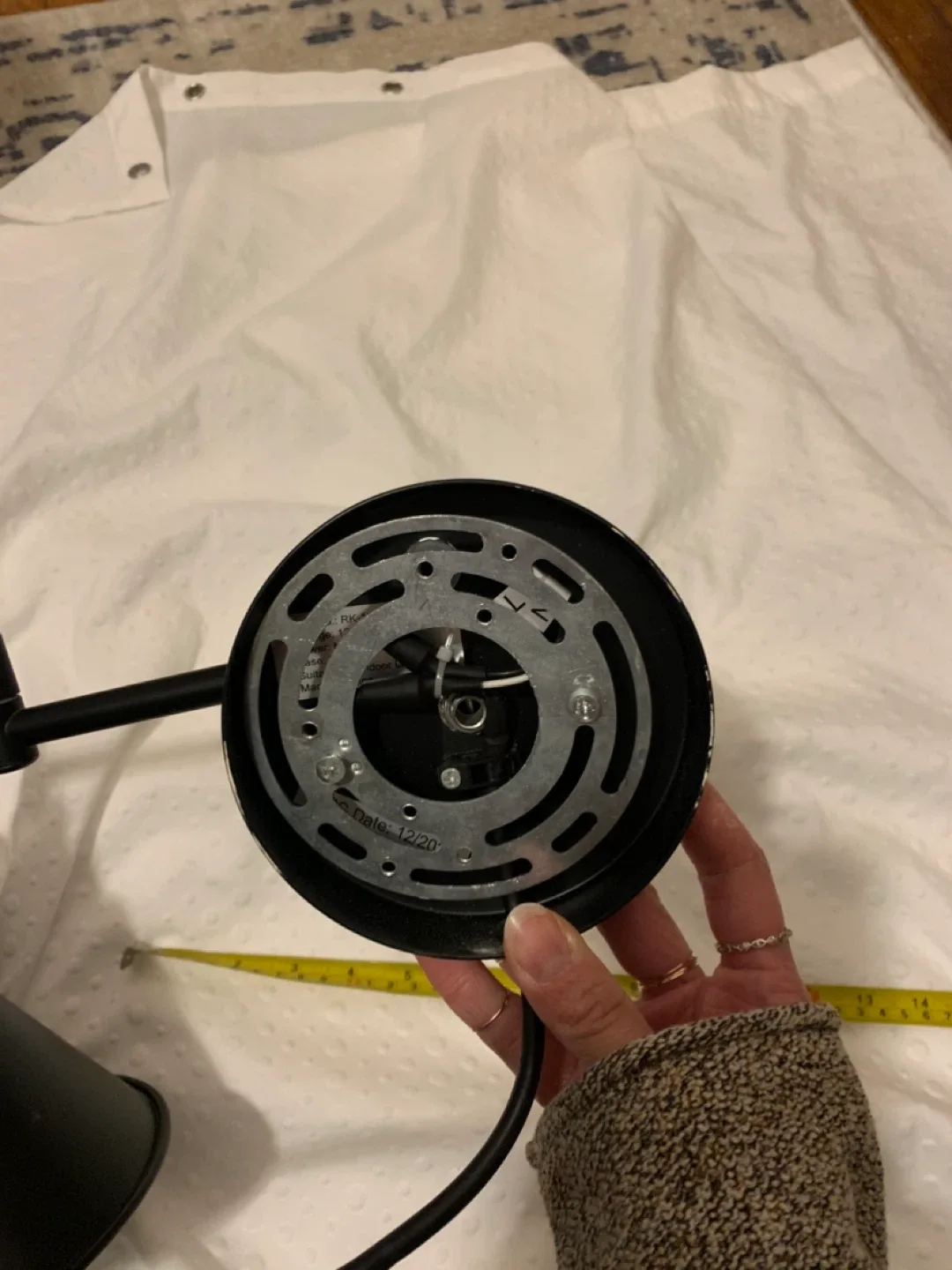 Black Adjustable Wall Sconce Plug In image indicator(6)