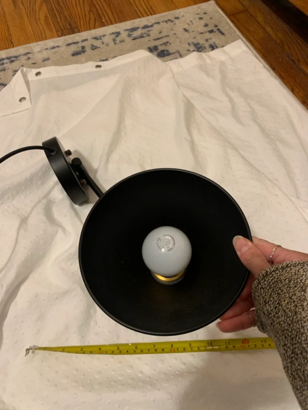 Black Adjustable Wall Sconce Plug In image indicator(5)