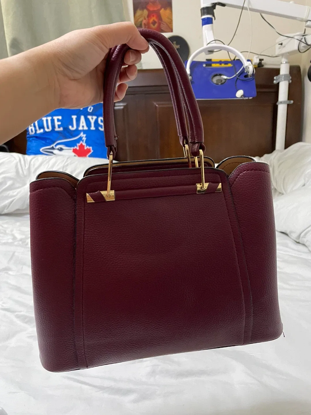 Kailifeinuo Burgundy Handbag image indicator(5)