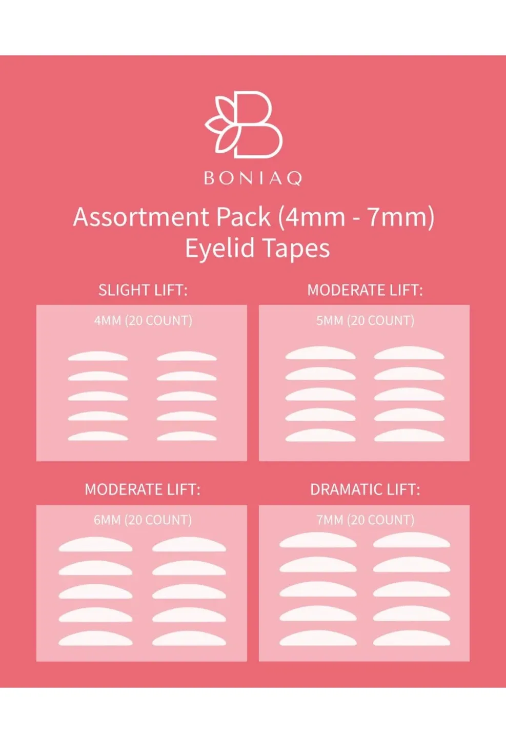 BONIAQ Instant Eyelid Lifter Strips (4mm-7mm) image indicator(4)