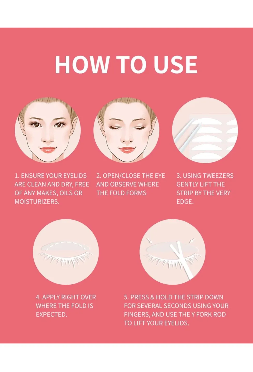 BONIAQ Instant Eyelid Lifter Strips (4mm-7mm) image indicator(6)