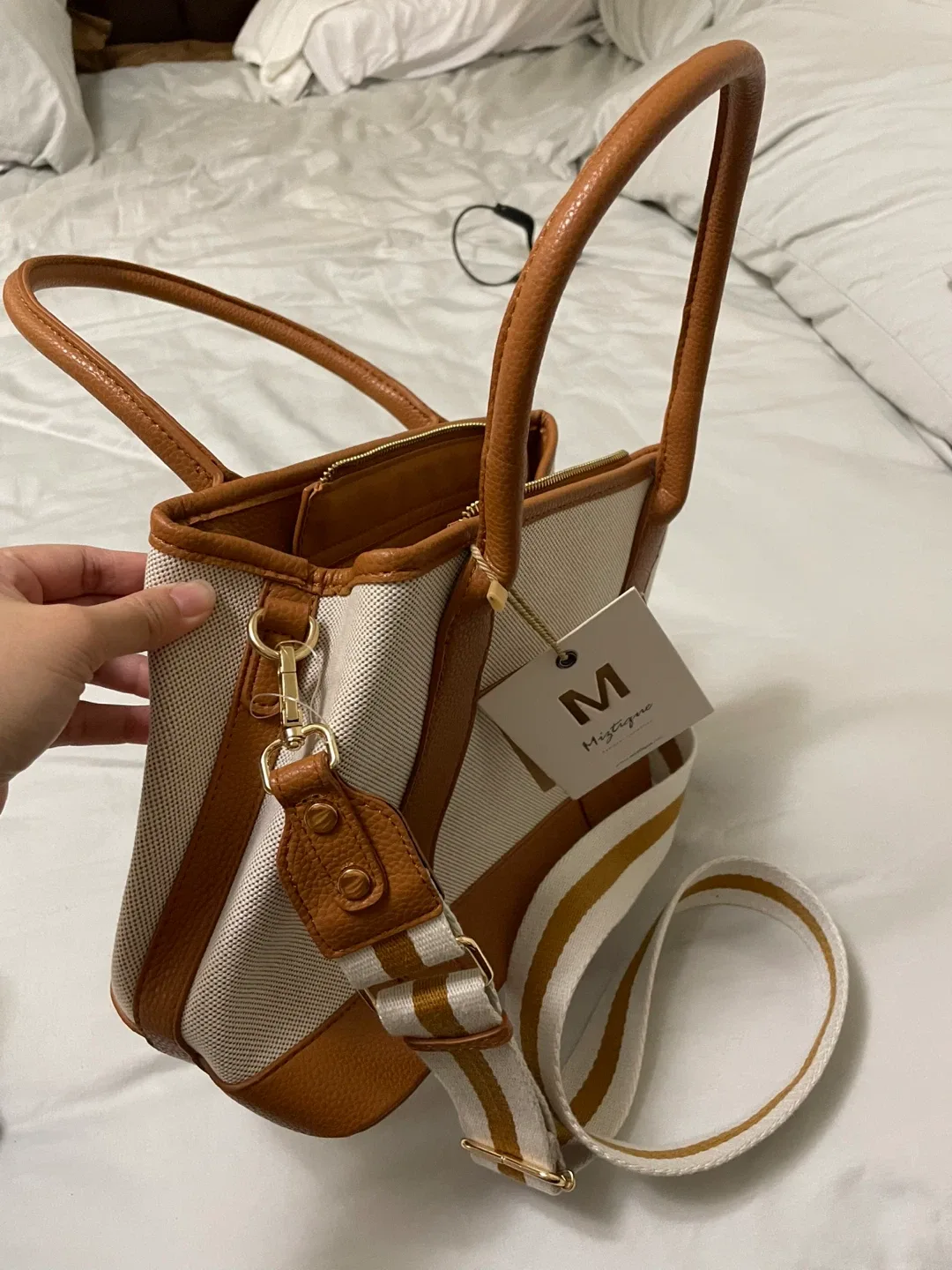 Mystique Tote Bag - Brown & Beige image indicator(4)