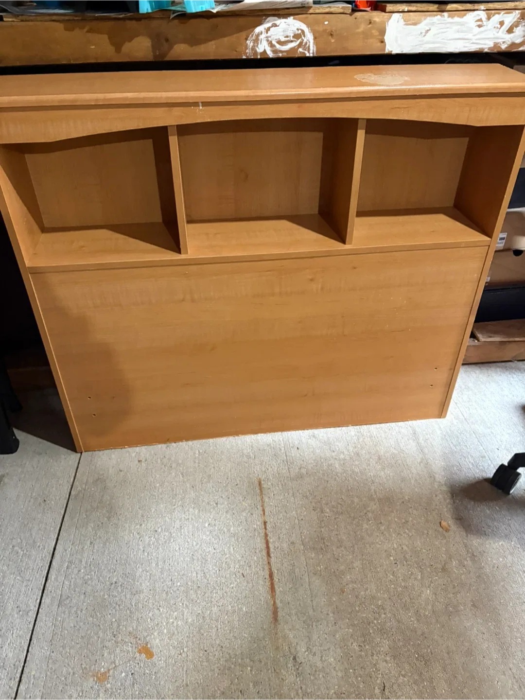 Wooden Headboard with Shelves image indicator(2)