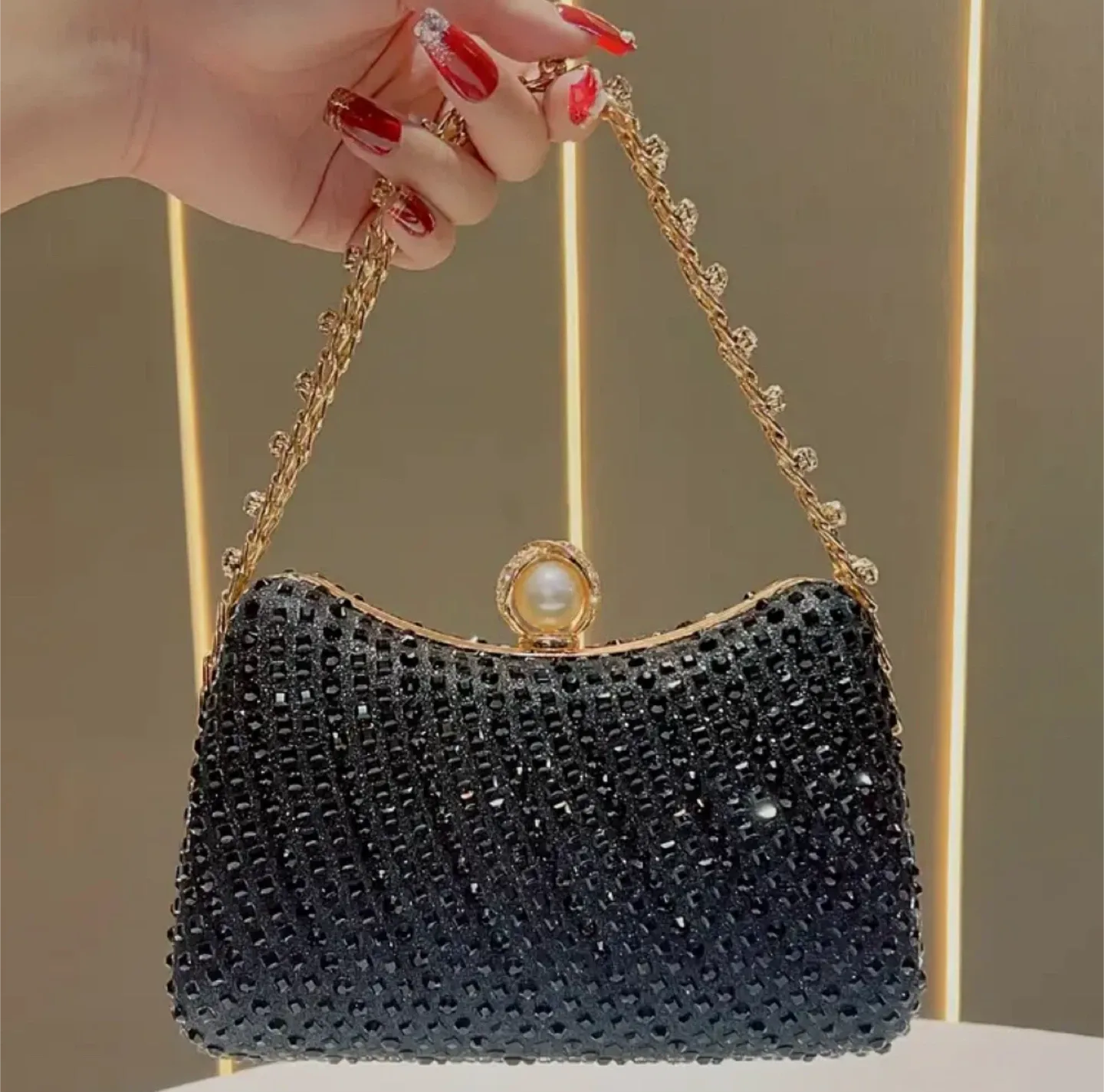 HAPPY DIWALI Sparkly Evening Clutch image indicator(7)