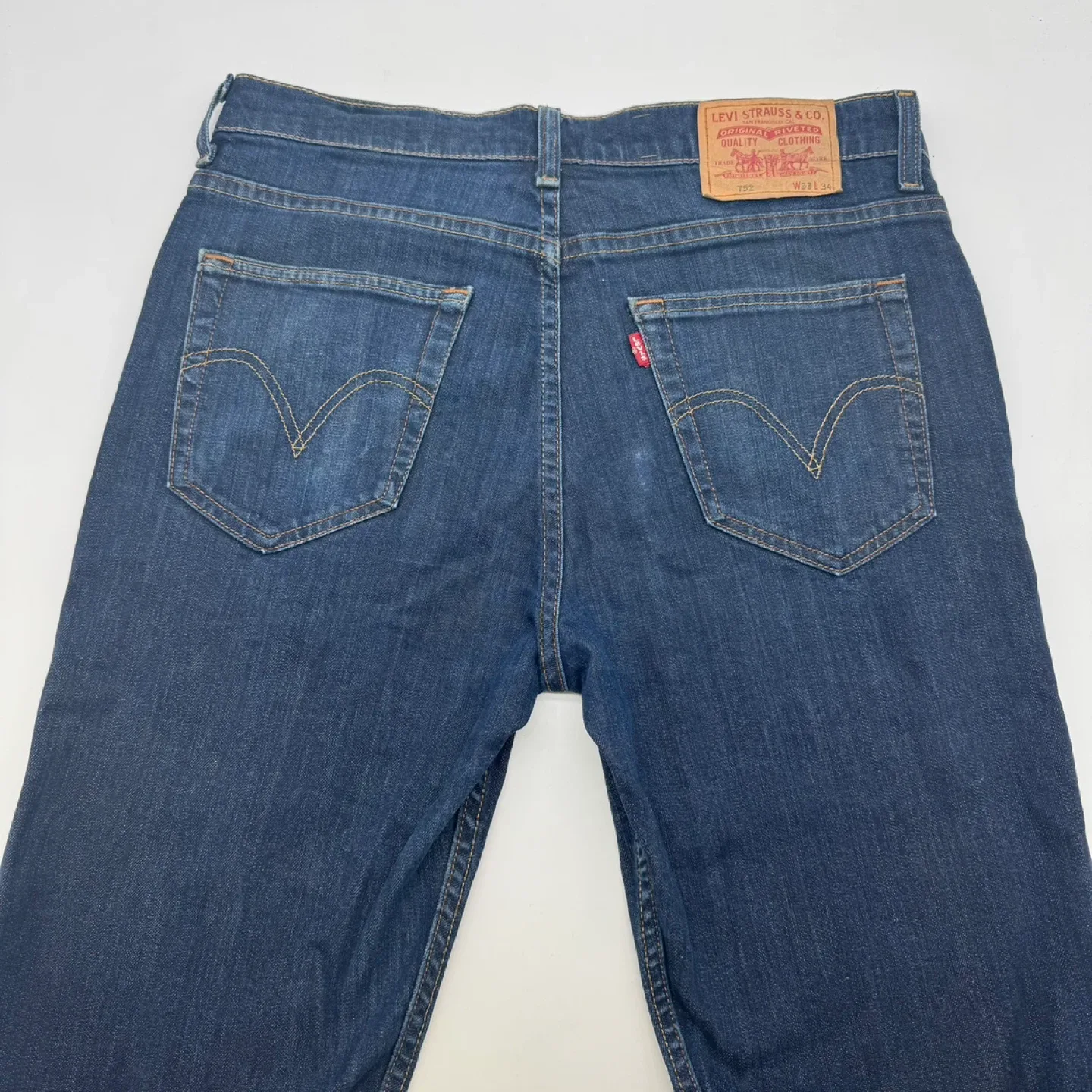 Levi's 752 Original Fit Jeans W33 L34 Men's Blue Denim (US 33) image indicator(5)