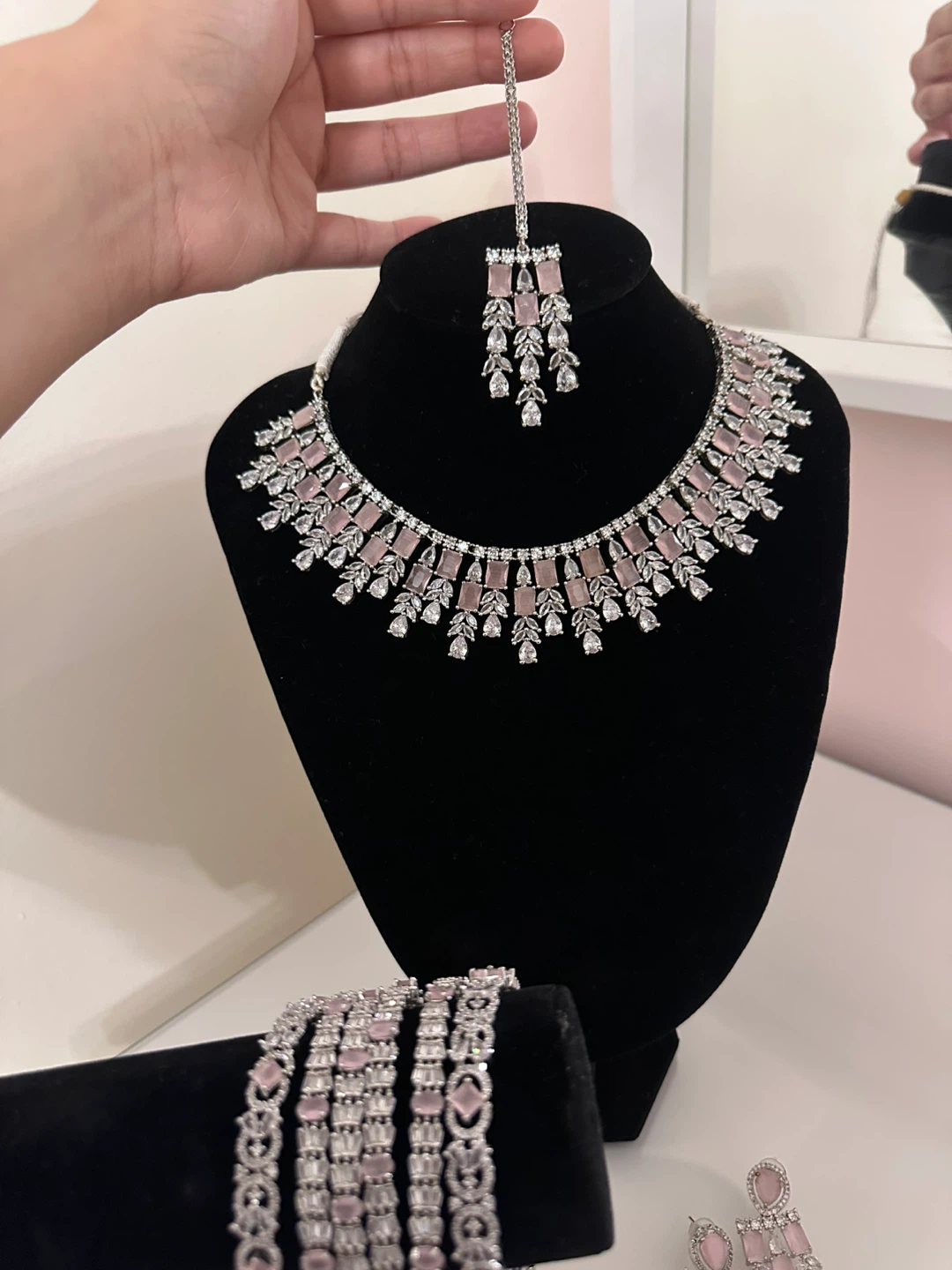 Pink & Silver Jewellery Set - photo 4