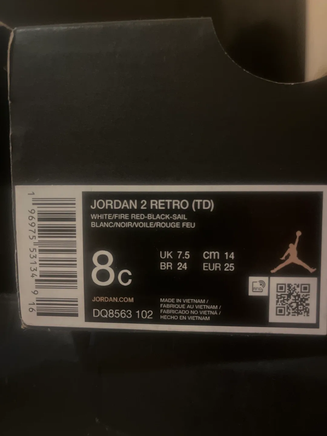 Jordan 2 Retro (TD) Size 8C image indicator(2)