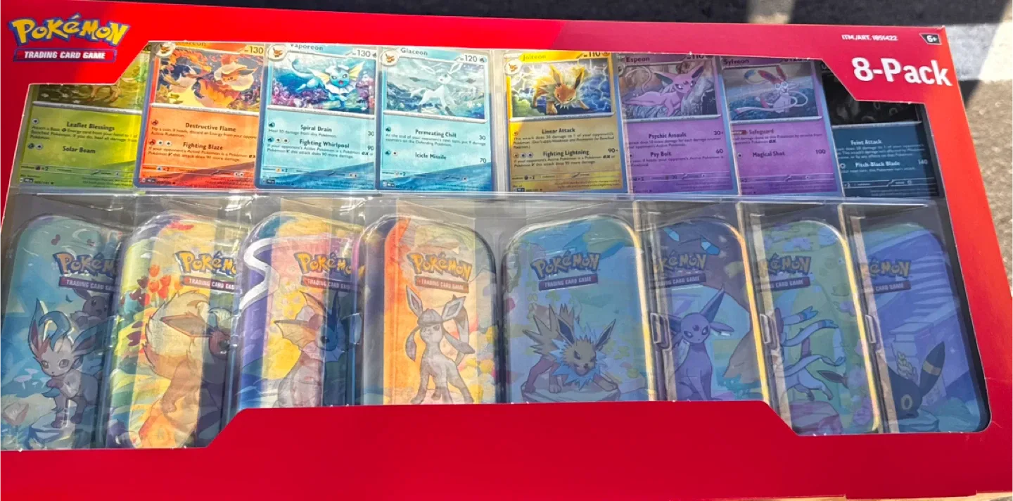 Pokemon Trading Card Game Eevee Evolutions Tin 8-Pack image indicator(2)