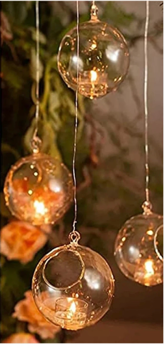 Glass Candle / Terrarium 3 different sizes NO DECOR - photo 4