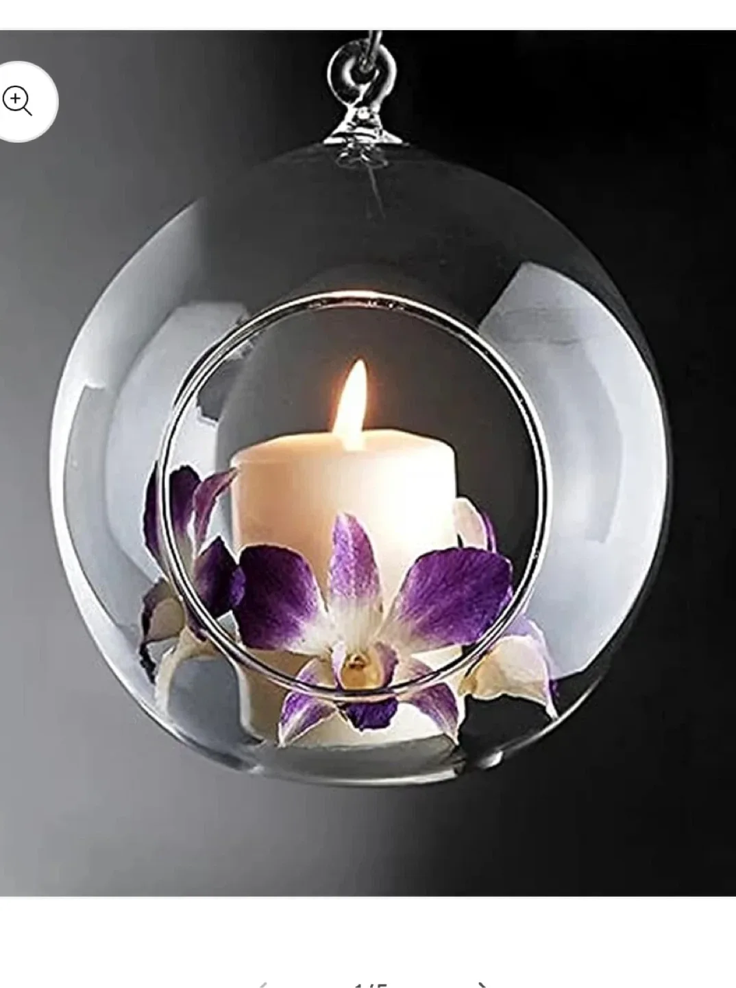 Glass Candle / Terrarium 3 different sizes NO DECOR image indicator(3)