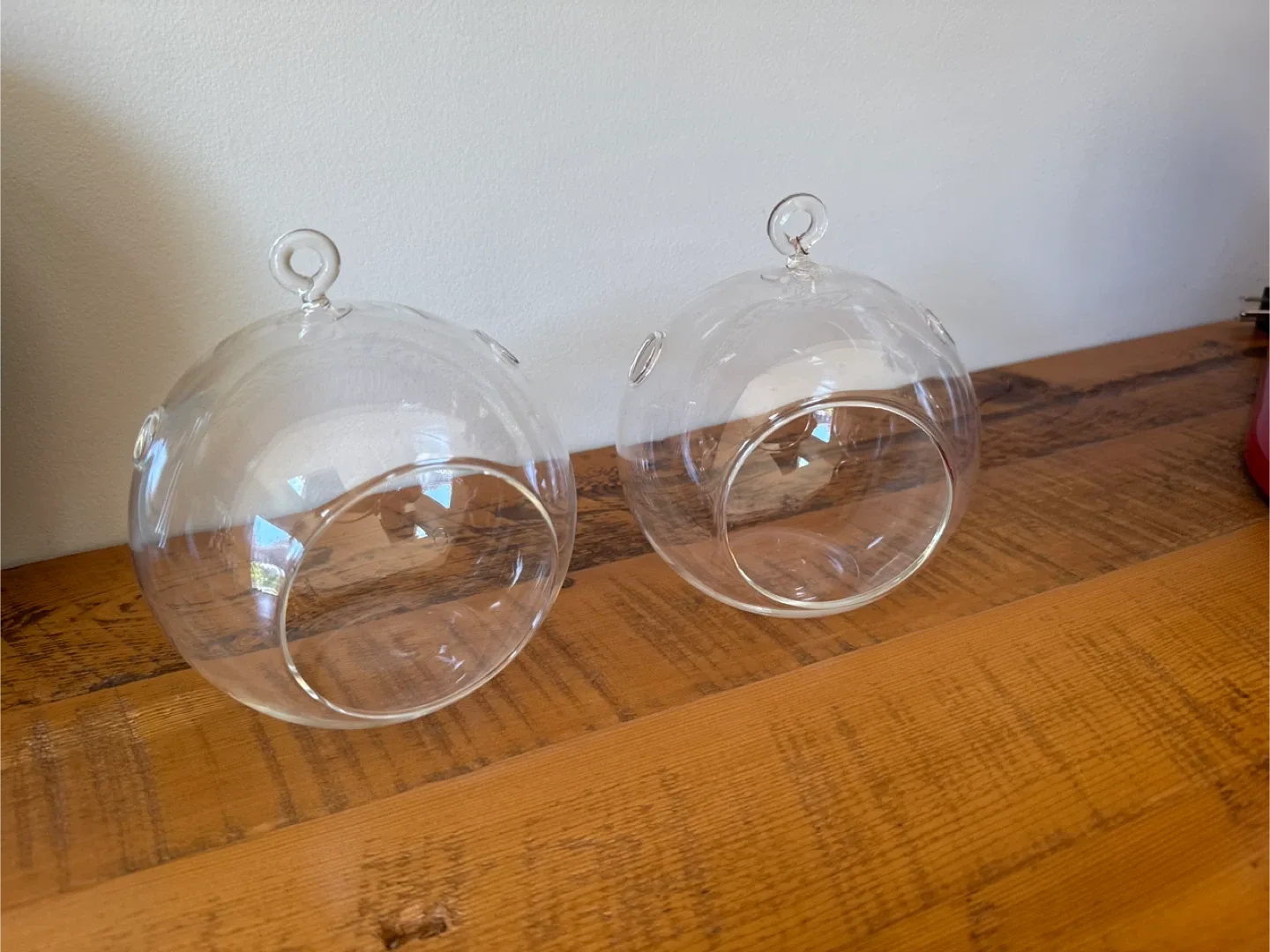 Glass Candle / Terrarium 3 different sizes NO DECOR thumbnail