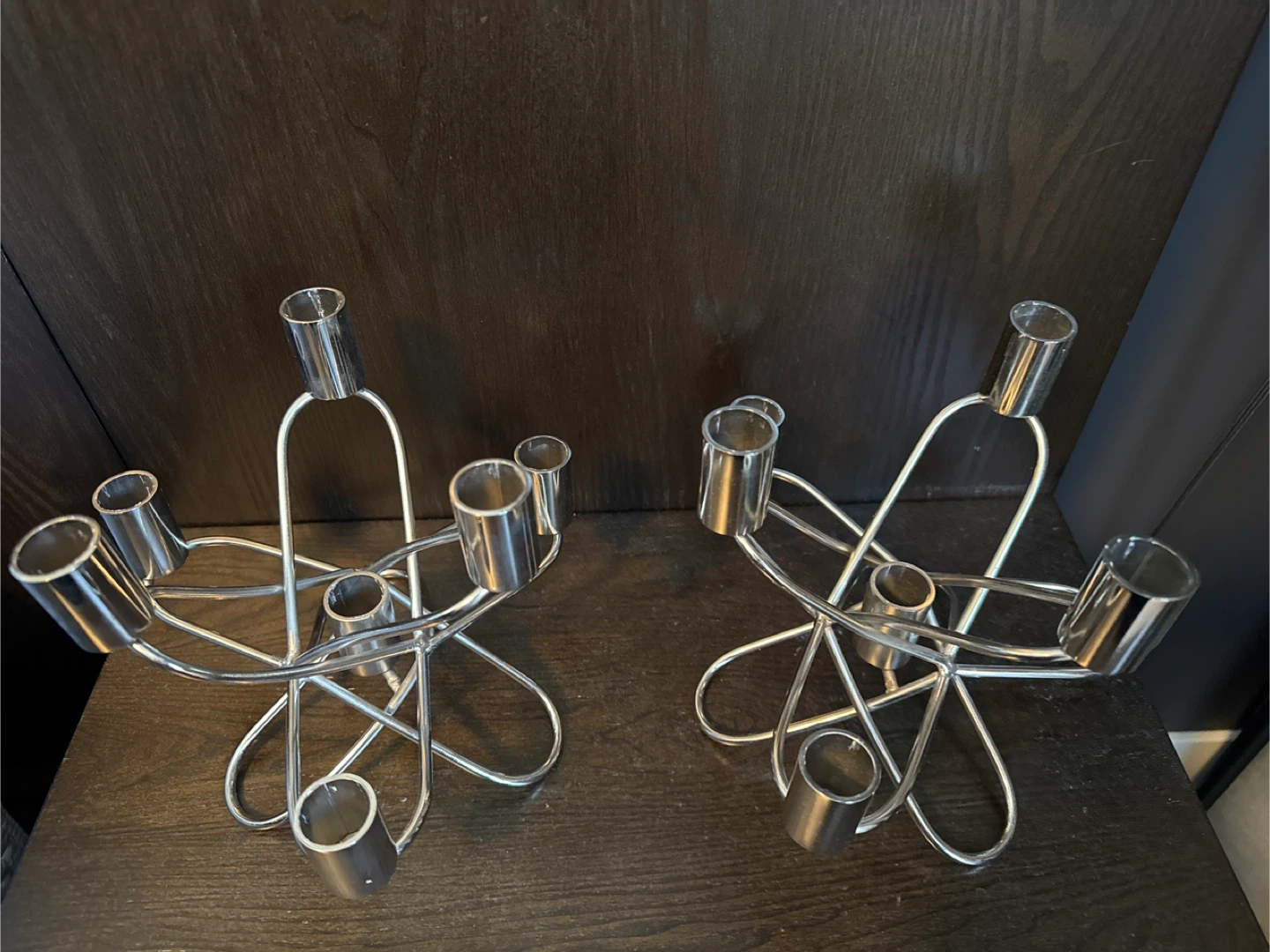 Set of 2 Modernist Candle Holders