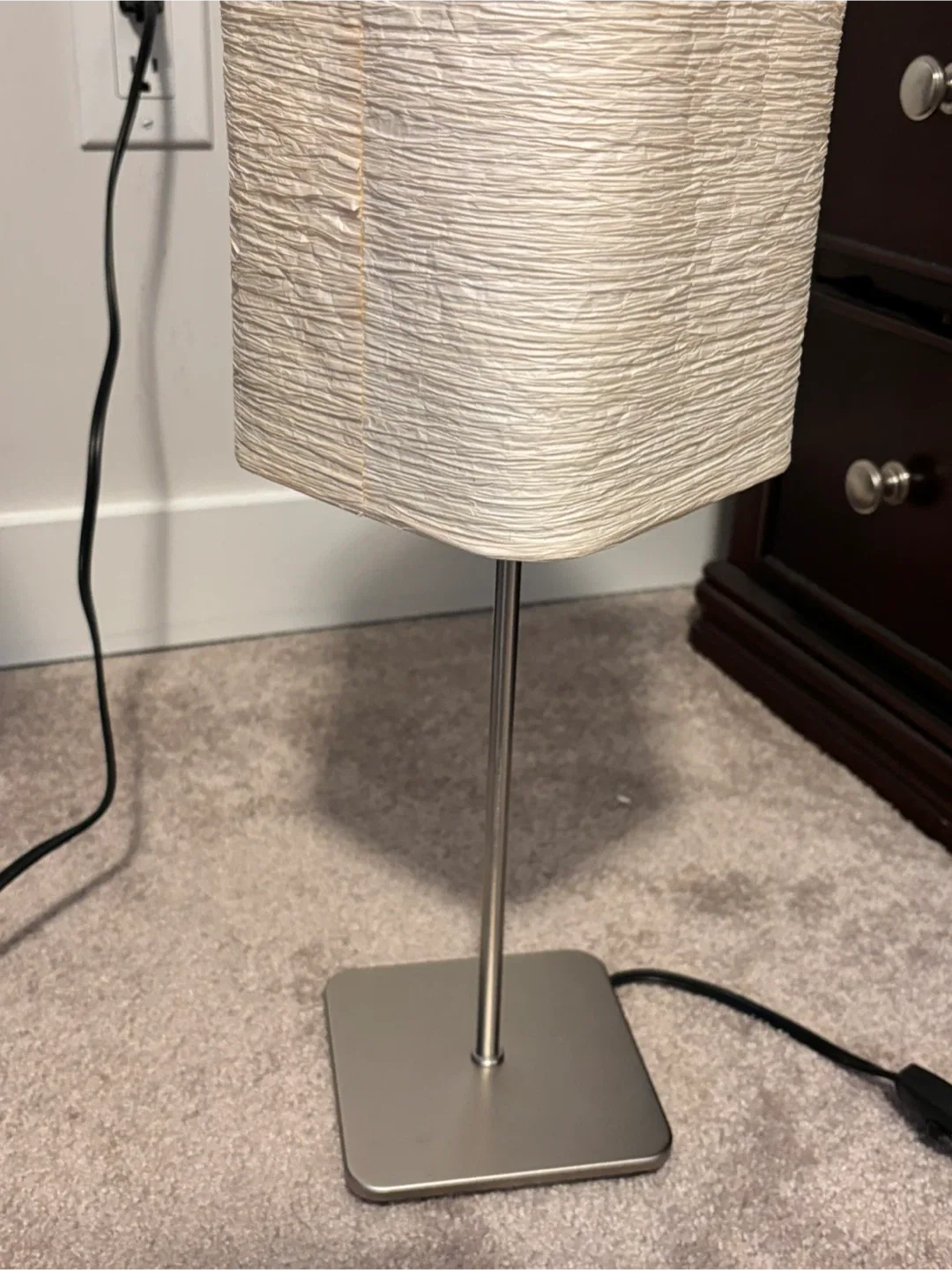 Table Lamp with White Rectangular Shade image indicator(3)