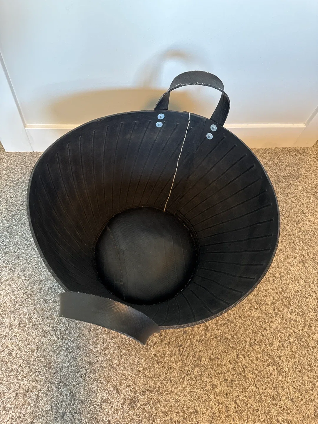 Upcycled Tire Rubber Basket - Black image indicator(2)