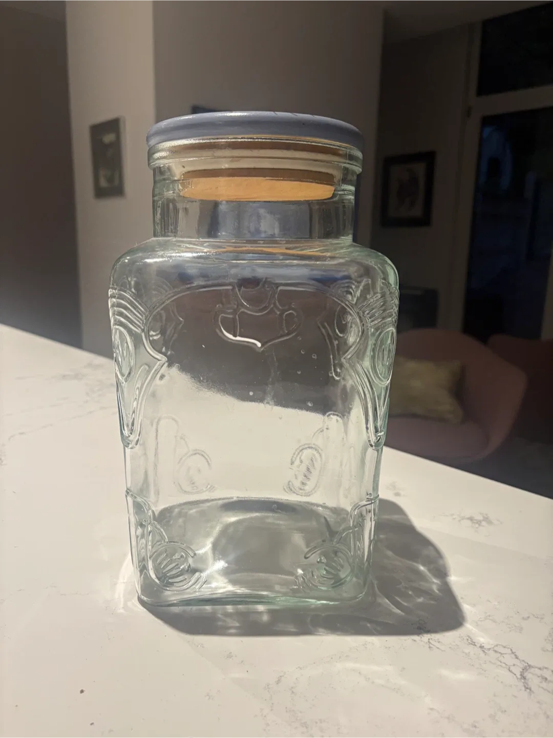 Large Glass Storage Jar with Hand-Painted Lid 🥕 image indicator(3)