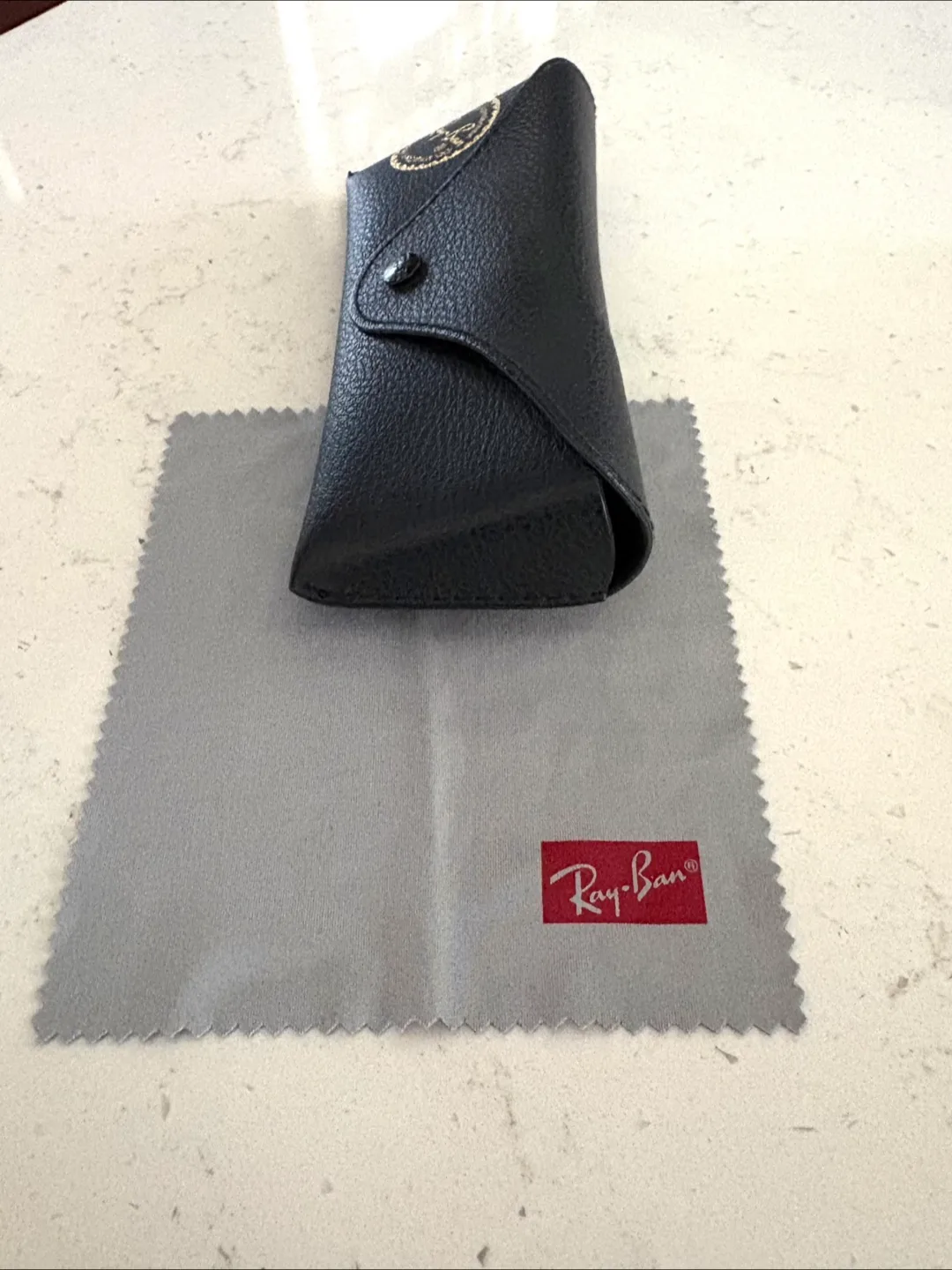 Authentic Ray-Ban Sunglasses Case (Empty)  & Cleaning Cloth image indicator(2)