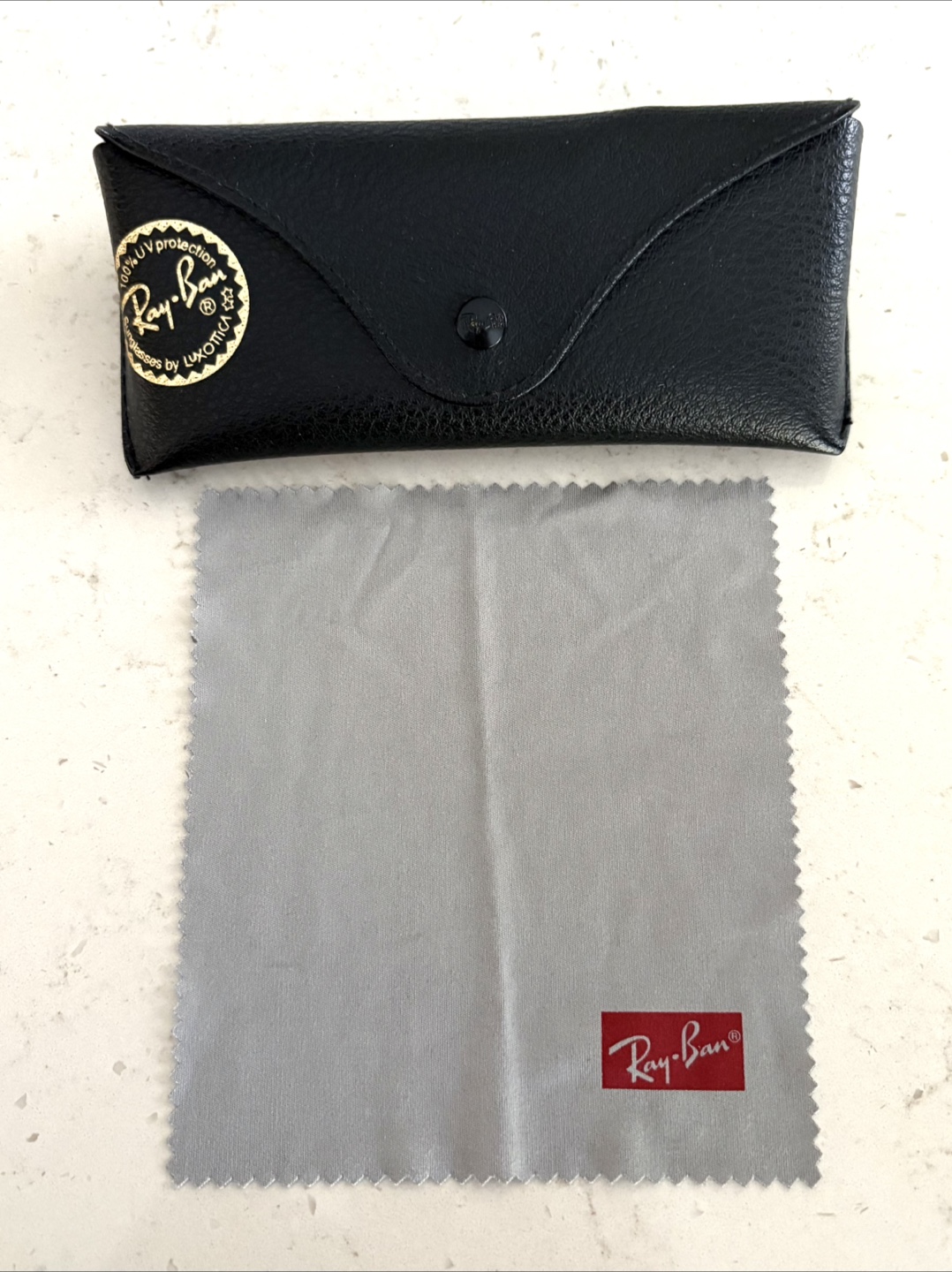 Authentic Ray-Ban Sunglasses Case (Empty)  & Cleaning Cloth