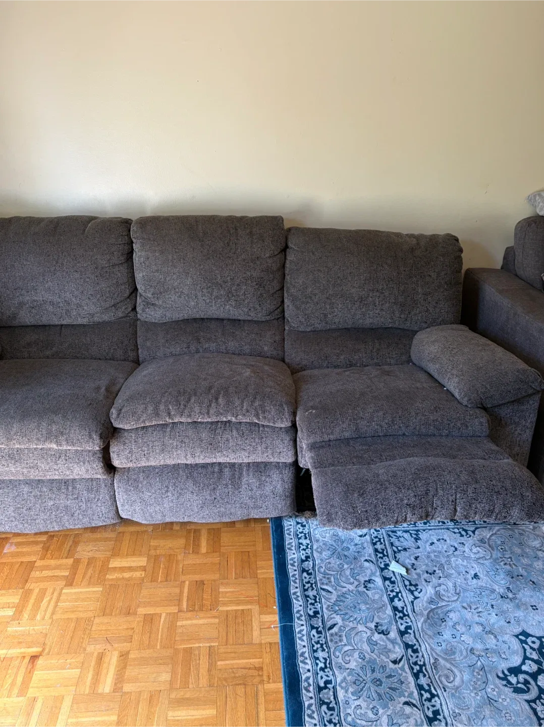 Grey 3-Seater Reclining Sofa image indicator(2)