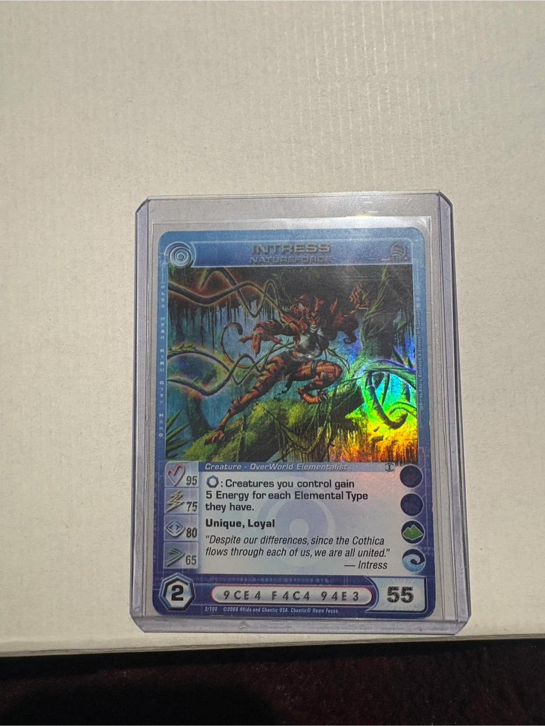 Chaotic Intress Natureforce Trading Card